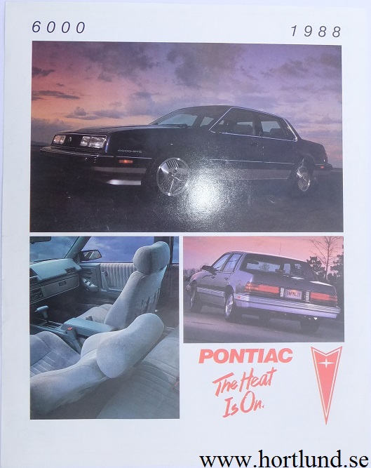1988 Pontiac 6000 broschyr