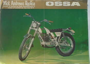 1972 Ossa 250 TR broschyr