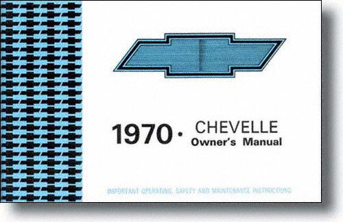 1970 Chevrolet Chevelle Owners Manual