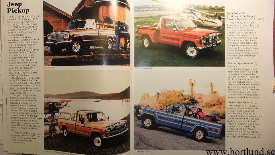 1981 Jeep Pickup broschyr - 3