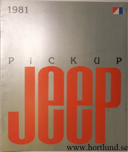 1981 Jeep Pickup broschyr