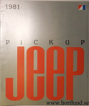 1981 Jeep Pickup broschyr