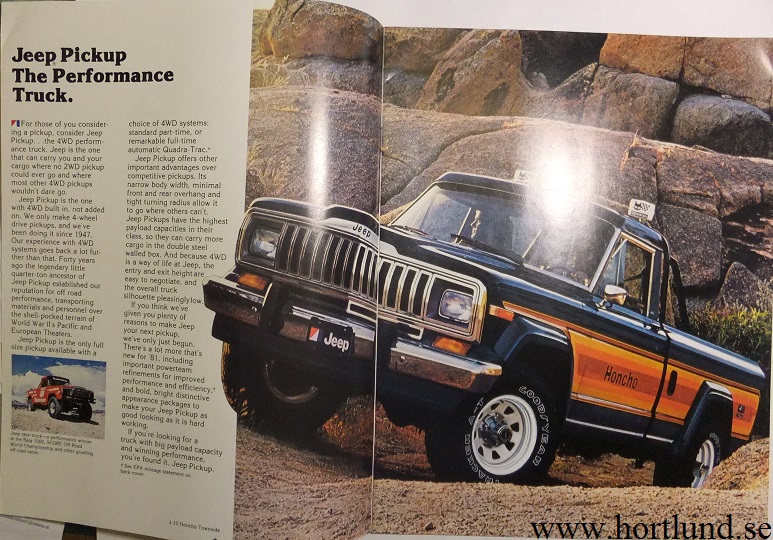 1981 Jeep Pickup broschyr - 2
