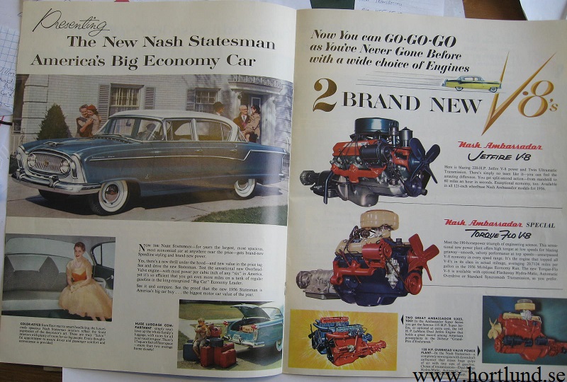 1956 Nash broschyr The World's Finest... typ 2 - 2