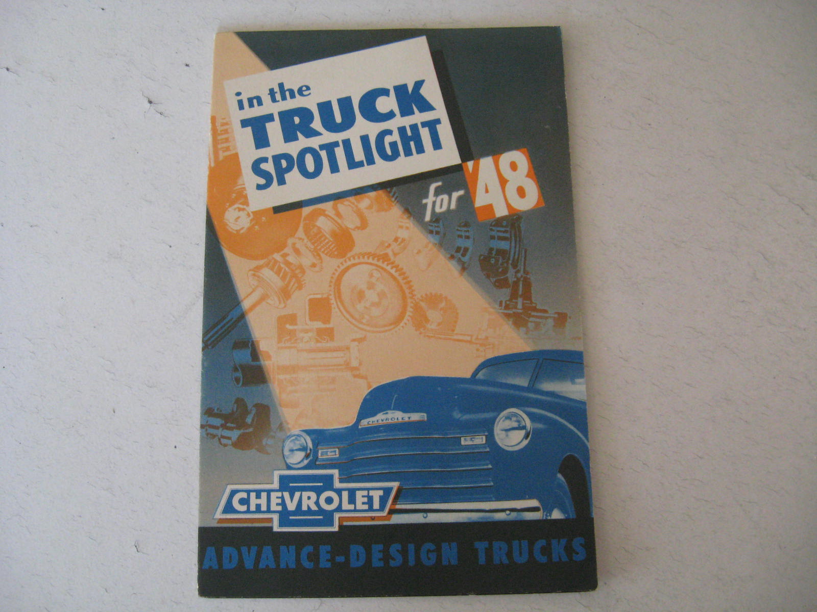 1948 Chevrolet truck in the spotlight