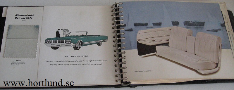 1965 Oldsmobile Dealer Album Colors and Fabrics - 2