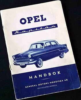 1957 Opel Kapitän Handbok