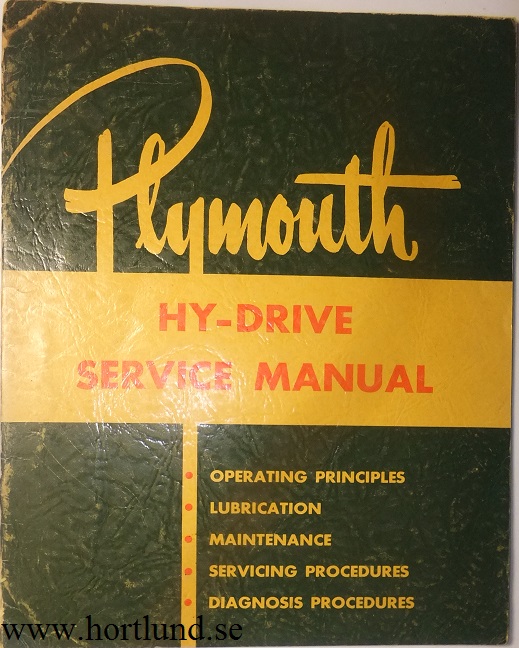 1953 Plymouth Hy-Drive Service Manual
