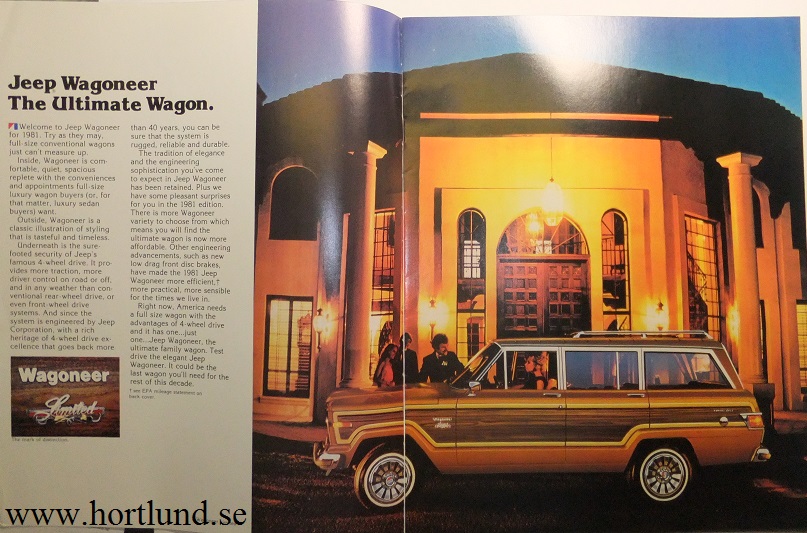 1981 Jeep Wagoneer broschyr - 2