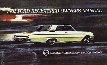 1962 Ford Instruktionsbok