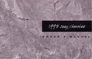1998 Jeep Cherokee Owner's Manual