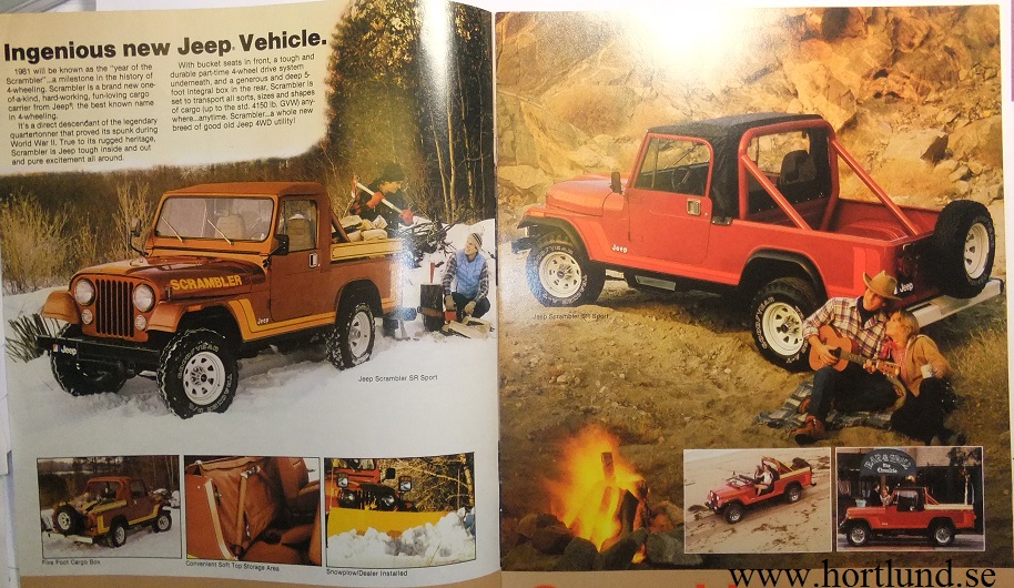 1981 Jeep Scrambler broschyr - 2
