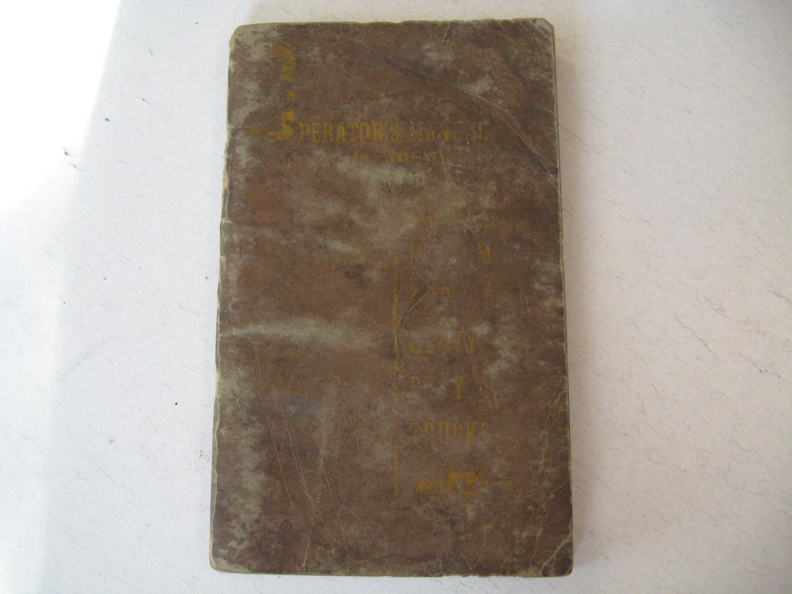 1950 Chevrolet Truck Operators Manual Slitet omslag