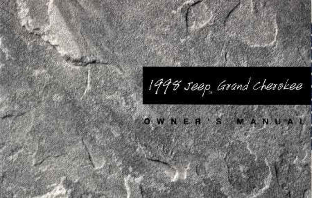 1998 Jeep Grand Cherokee Owner's Manual
