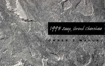1998 Jeep Grand Cherokee Owner's Manual