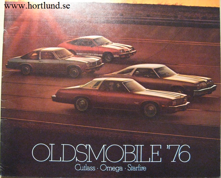 1976 Oldsmobile Cutlass Omega Starfire broschyr
