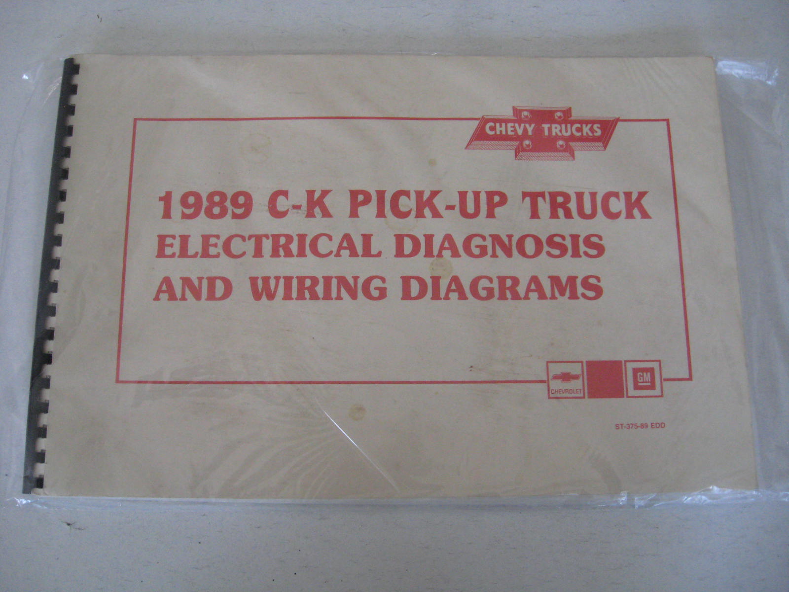 1989 Chevrolet C-K Pickup Truck Electrical and DIagnosis And Wiring DIagrams