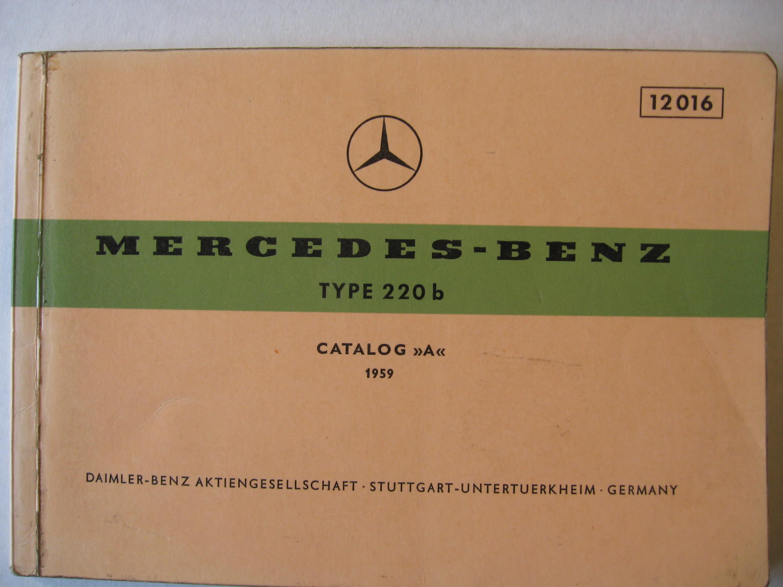 1959 Mercedes-Benz 220 b Reservdelskatalog