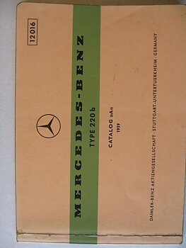 1959 Mercedes-Benz 220 b Reservdelskatalog