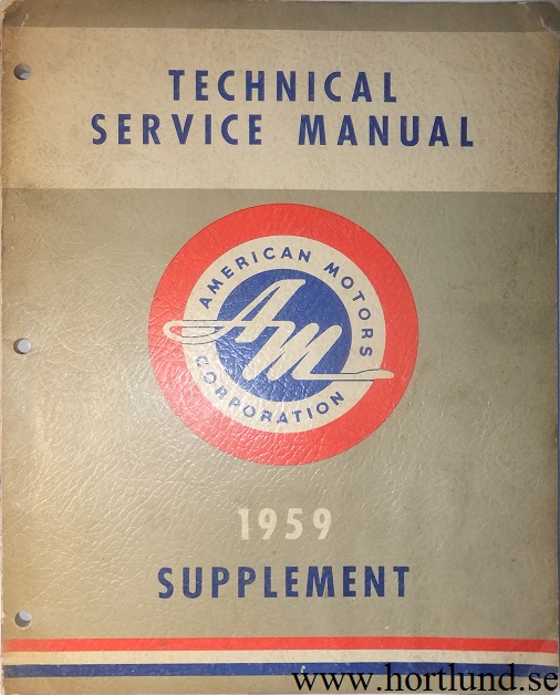 1959 Rambler Technical Service Manual supplement
