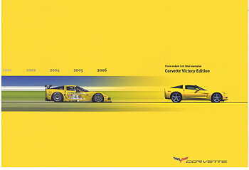 2006 Chevrolet Corvette Victory Edition Broschyr Svensk