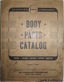 1947 - 1950 Studebaker Body Parts Catalog