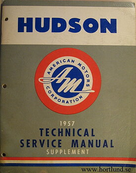 1957 Hudson Technical Service Manual supplement