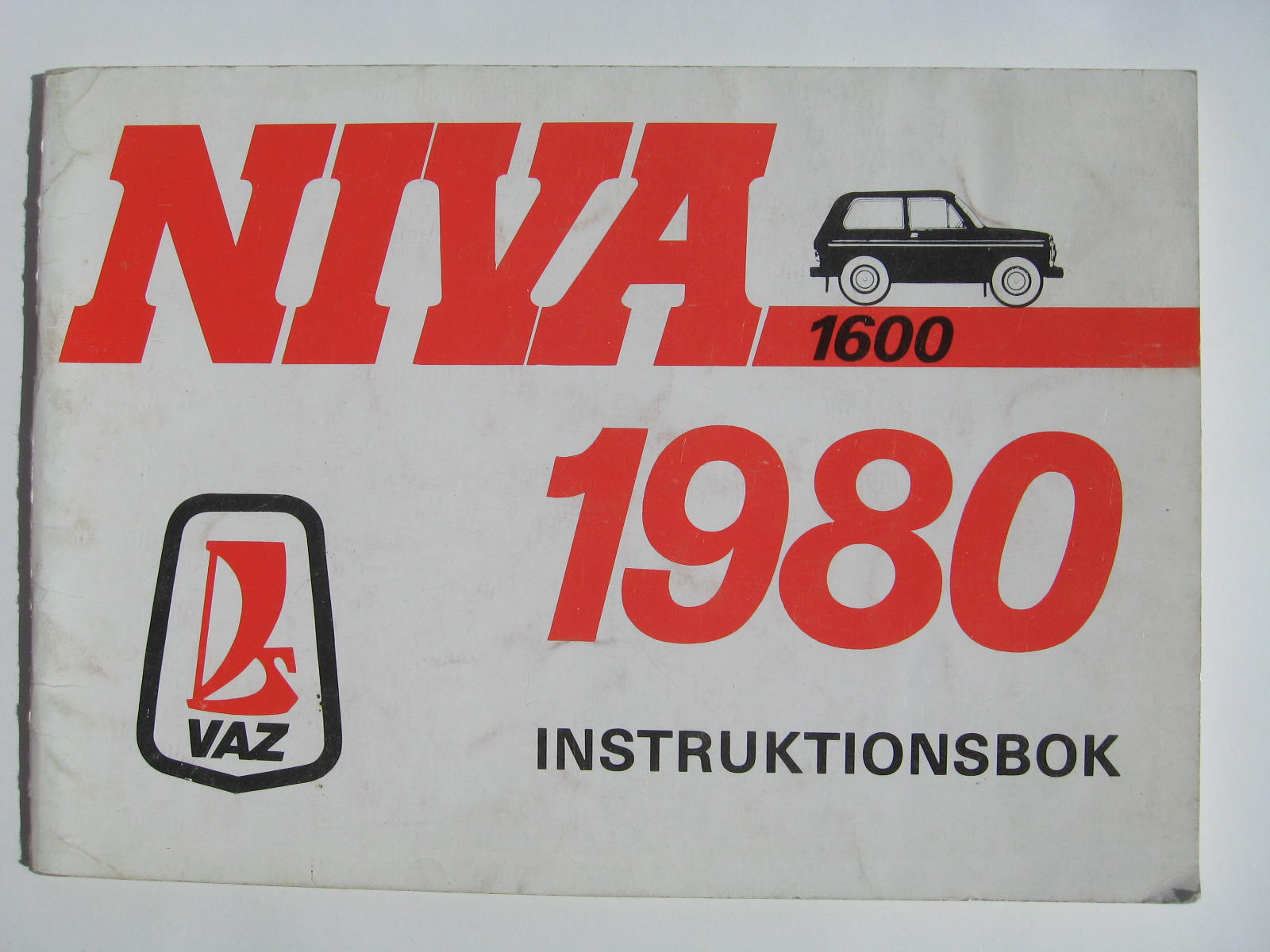 1980 Lada Niva 1600 Instruktionsbok