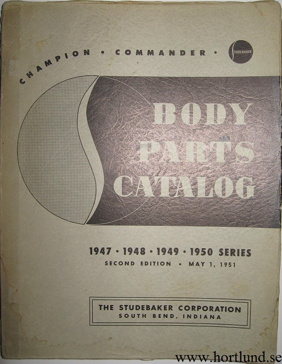 1947 - 1950 Studebaker Body Parts Catalog Sec. edit.