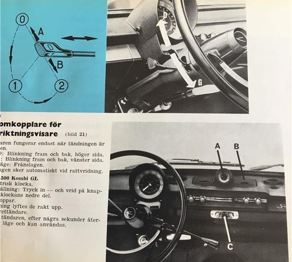 1963-66 Simca 1500 instruktionsbok svensk - 2