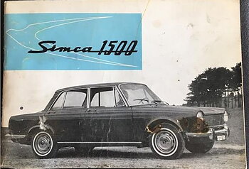 1963-66 Simca 1500 instruktionsbok svensk