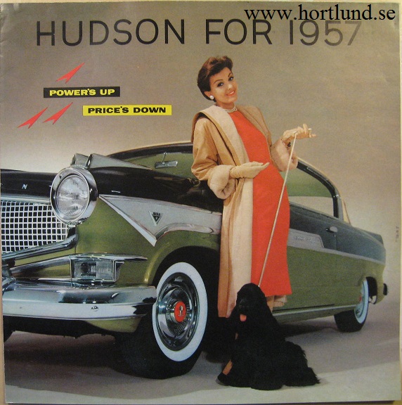 1957 Hudson Hornet V-8 broschyr