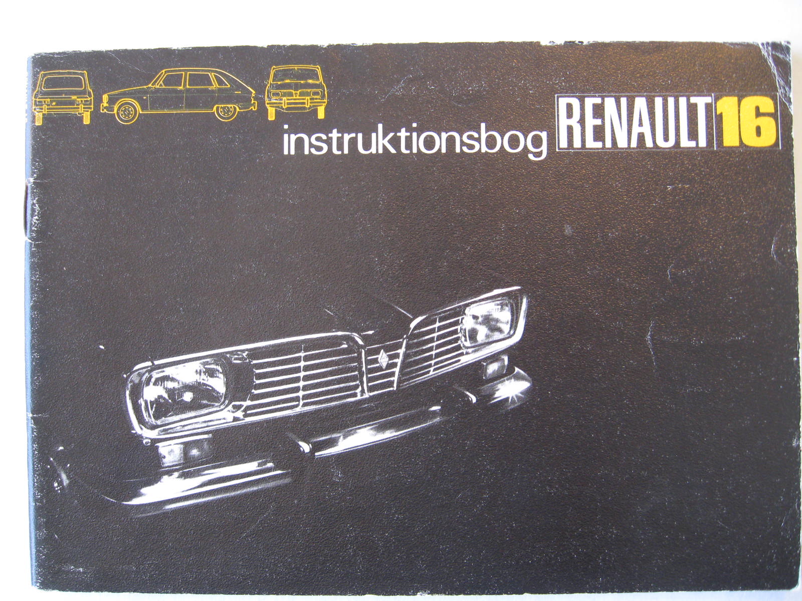 1972 Renault 16 instruktionsbok januari