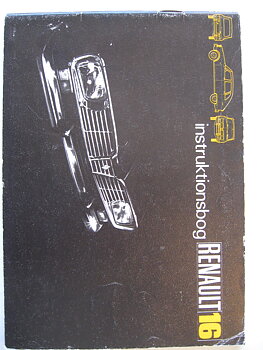 1972 Renault 16 instruktionsbok januari