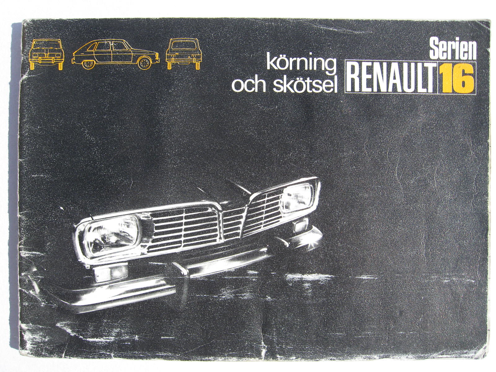 1972 Renault 16 instruktionsbok januari - 2