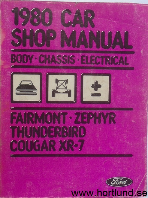 1980 Ford och Mercury Shop Manual Vol B