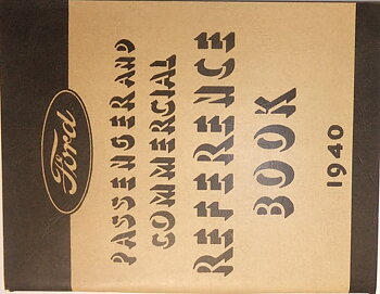 1940 Ford V8 Reference Book
