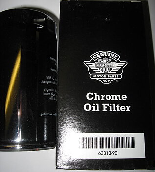Oljefilter kromat extra lång