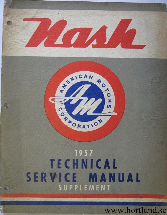 1957 Nash Technical Service Manual supplement
