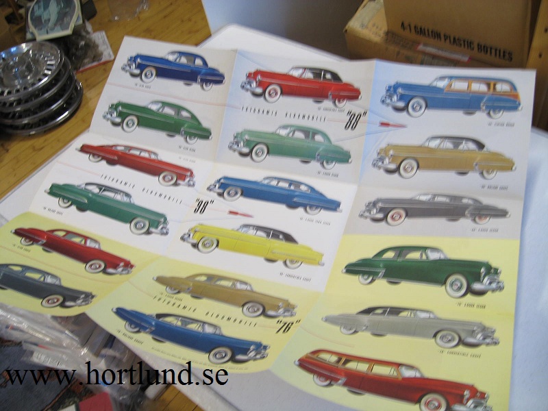 1950 Oldsmobile broschyr folder - 2