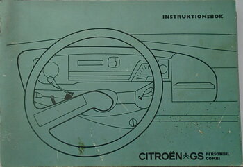 1975 Citroën GS Instruktionsbok