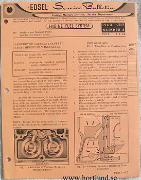 1960 Edsel Service Bulletin 4 1960