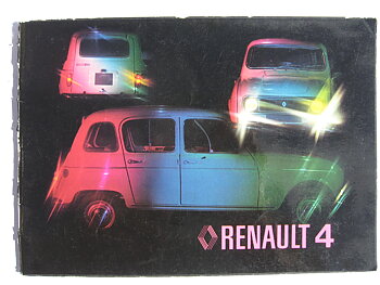 1978 Renault 4 Instruktionsbok