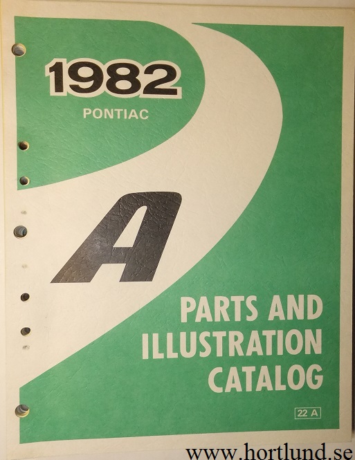 1982 Pontiac A 6000 Parts and Illustration Catalog