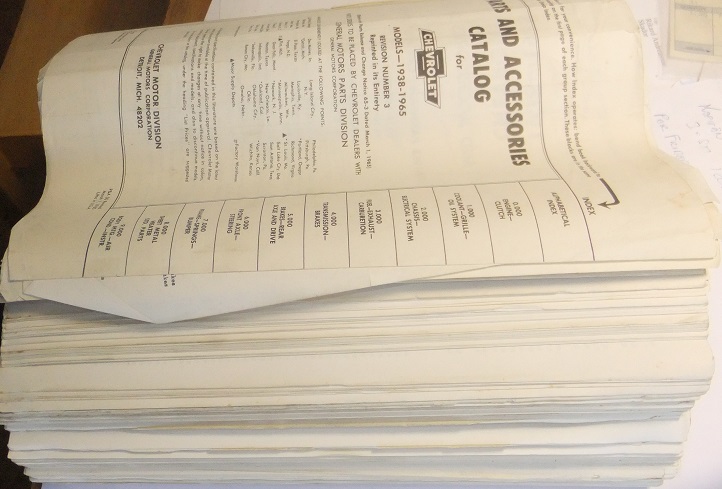 1938 - 1965 Chevrolet Parts and Accessories Catalog Revised - 2