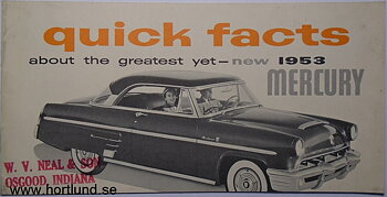 1953 Mercury broschyr Quick facts about...