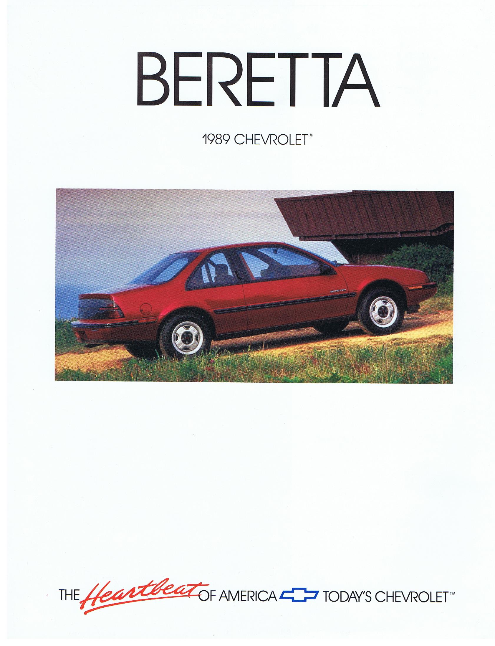 1989 Chevrolet Beretta Broschyr