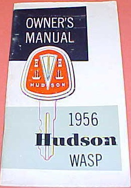 1956 Hudson Wasp Owner's Manual