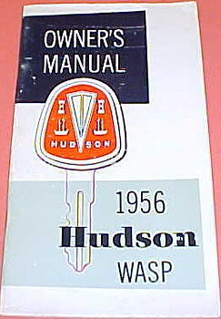 1956 Hudson Wasp Owner's Manual