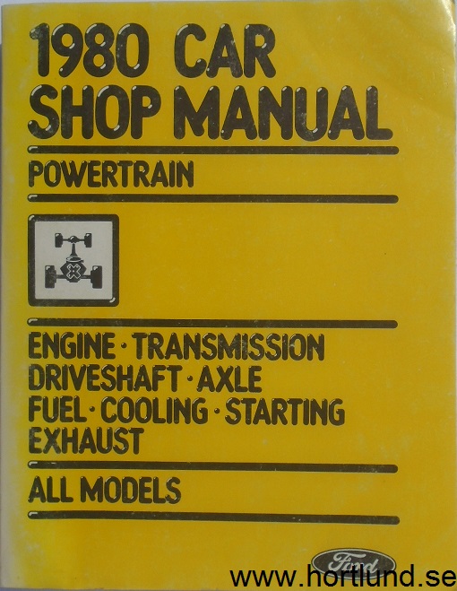1980 Ford, Mercury, Lincoln Shop Manual Vol D